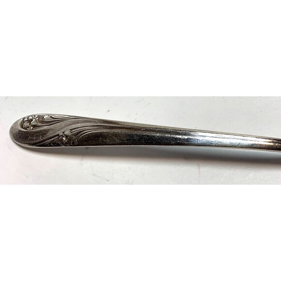 Holmes & Edwards Romance Serving Spoon Vintage Silverplate Flatware Inlaid IS - Picture 3 of 5